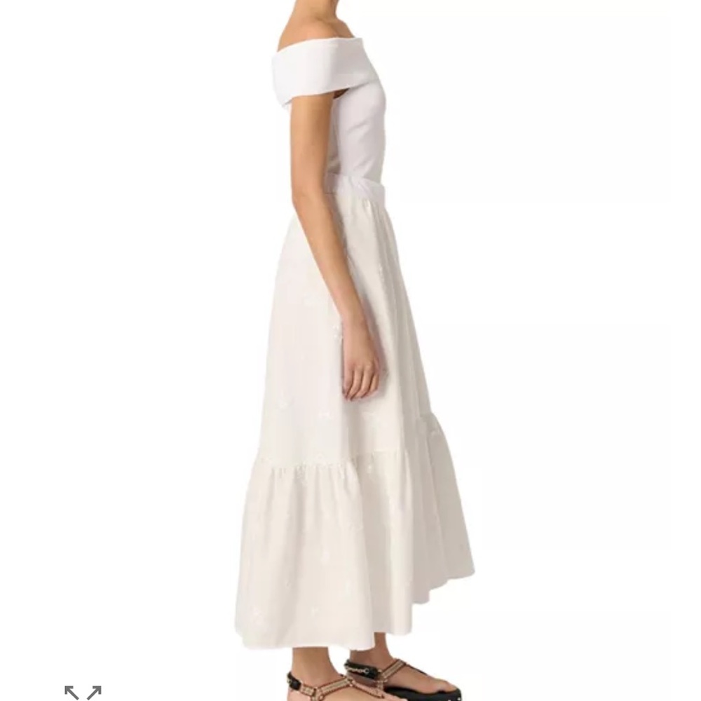 NWT Maje white sequined maxi skirt - Picture 5 of 16